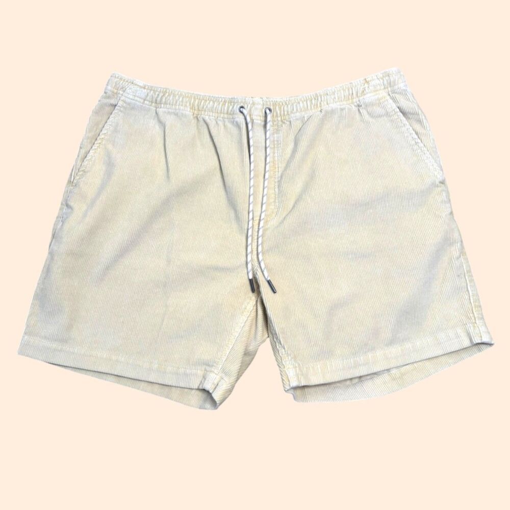 Faherty Corduroy Shorts Yellow